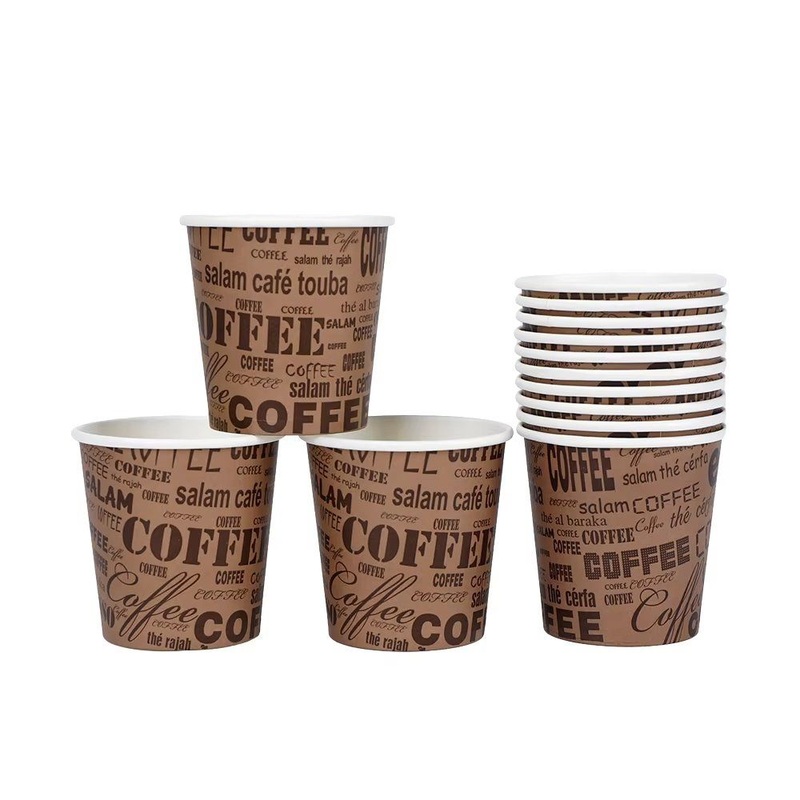 Premium 4 Oz Disposable Custom Printed Logo Single Wallpaper Cup with Lid – Hot Drink Paper Cups and Custom Logo Paper Cups price