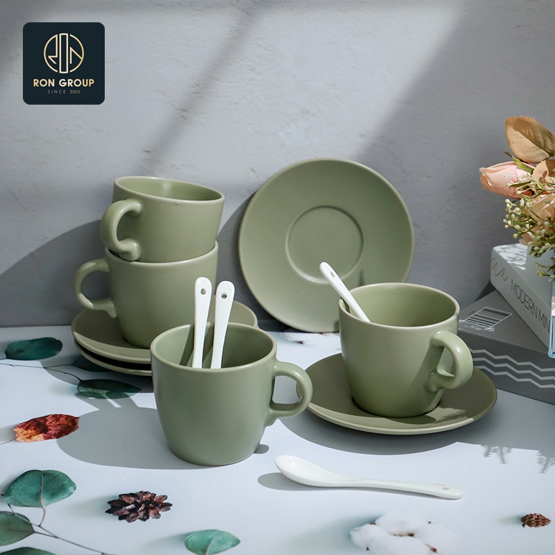 Restaurant Glistening High Quality Unique Design Porcelain Modern Ceramic Coffee Cup – Coffee Cup and Paper Cup price
