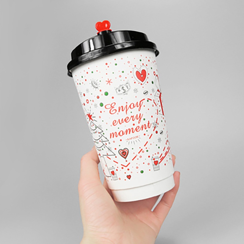 Wholesale 16 Oz Biodegradable Disposable Ripple Paper Coffee Cup with Lid – Paper Cup and Disposable Coffee Cup price