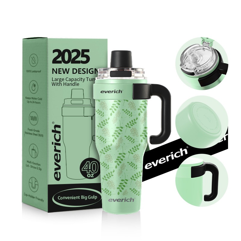 Wholesale Bulk Custom Logo Large Capacity 1200ml Thermal Insulation Tumbler with Handle One-Touch Opening Button – Stainless Steel Tumbler and Stainless Steel Water Bottle price