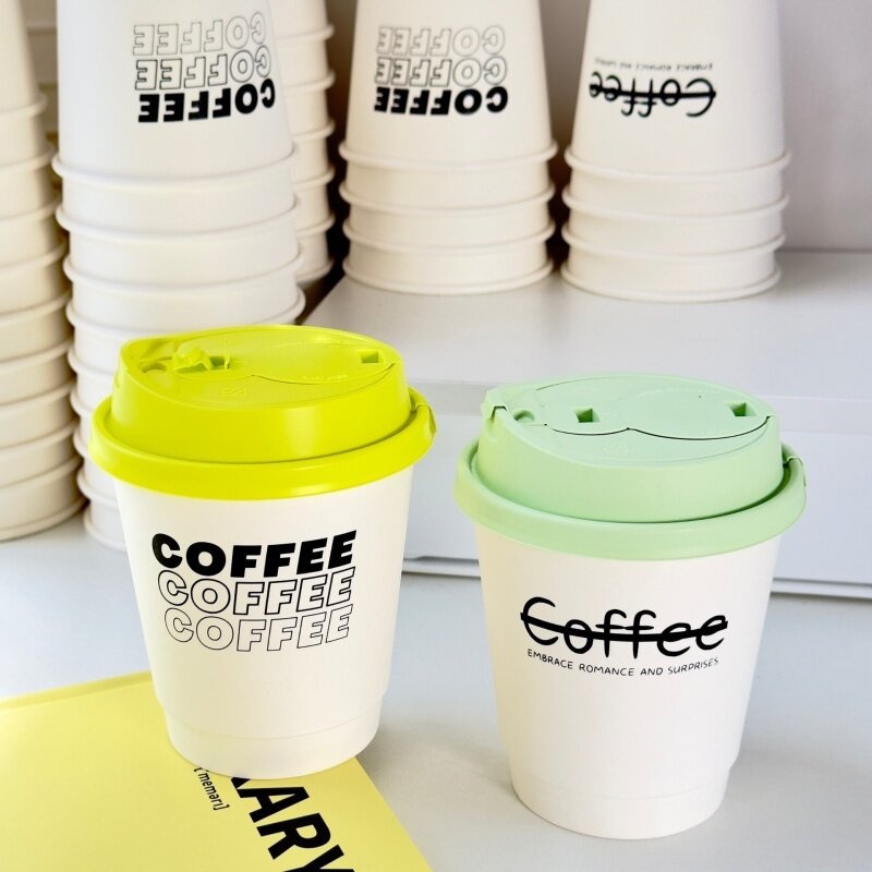 Wholesale Hot Drink Coffee Cups Custom Printed Single Wall Disposable Paper Cup with Lids – Stylish Paper Cup and Catering Events Cup price