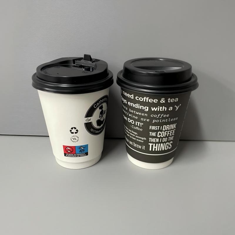 4oz 8oz 12oz 16oz 20oz Custom Wholesale Disposable Single Double Ripple Wall Mug Paper Cup Beverage Bubble Boba Milk Tea Coffee Cups with Lids – Custom Paper Coffee Cup and Double Wall Paper Cup price