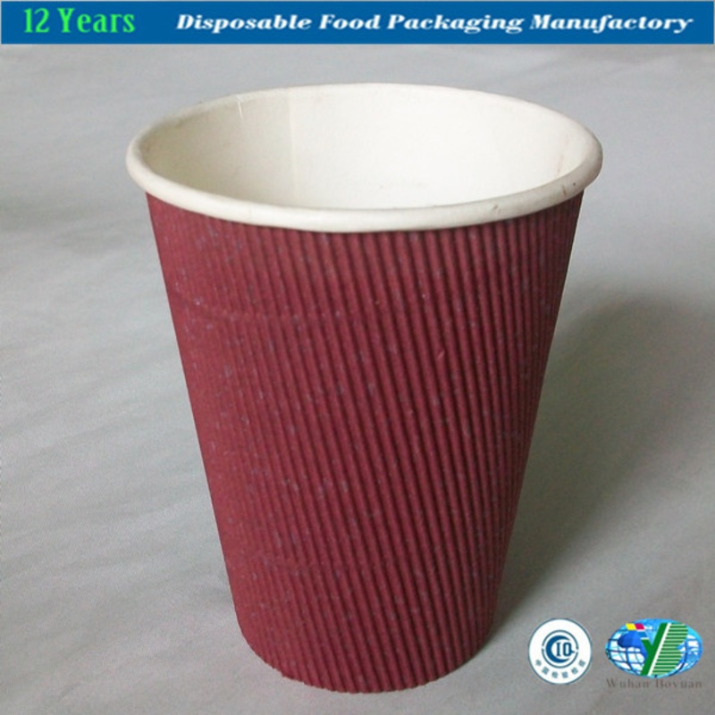 8oz Ripple Wall Paper Cup with Lid – Ripple Wall Cup and Corrugated Coffee Cup price