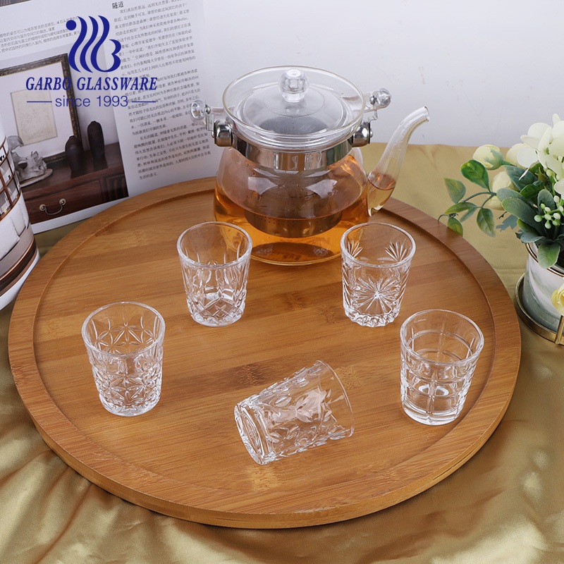 Classic High White Whisky Glass 8oz Glass Tumblers for Drinking Engraved Pattern Whiskey Glass Cups Embossed Glass Tumbler for Wine – Whisky Glass and 8oz Glass Cup price