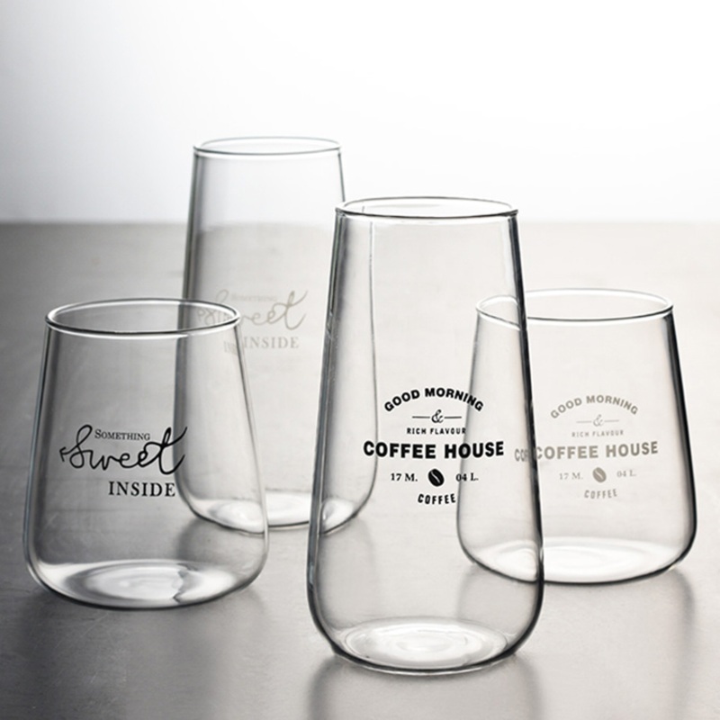 Custom High Quality Water Cup Without Handle Glass Drinking Coffee Cups Tea Cups Mugs – Water Cup and Water Drip Shape Cup price