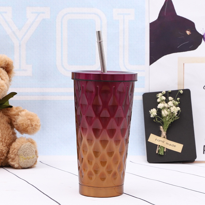Custom Promotion 18/8 Stainless Steel Travel Mug Double Wall Tumbler with Straw – Promotion Tumbler and Hydro Thermos Cup price