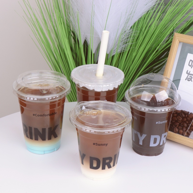 Disposable PP Plastic Cups Tea Coffee Juice Customizable OEM Clear Plastic Bubble Tea Cups Cold Drinks – Cup and Plastic Container price