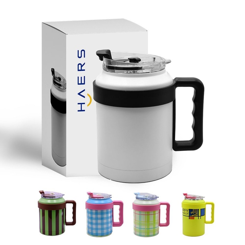 Haers Portable Vacuum Insulated Stainless Steel Coffee Cup and Mug with 2 in 1 Lid – Portable Travel Coffee Mug and Insulated Coffee Mug price