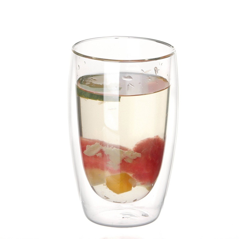 Hand Made Heat Resistant High Borosilicate Glass Cup Mug Double Wall Clear Glass Coffee Cup Mug with Handle – Double Wall Glass Has 2 Layer Design and Coffee Cups and Mugs price