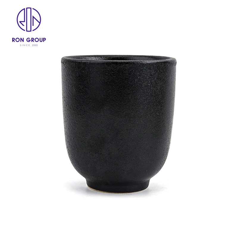 High Quality Japanese Hand Painted Pure Black Ceramic Sake Cup – Cup and Cann price