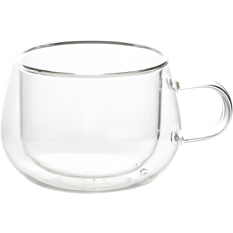 Mini Size Heat Resistant Double Wall Glass Mugs with Handle Bar for Coffee or Tea Tasting – Coffee Glasses and Espresso Glasses price