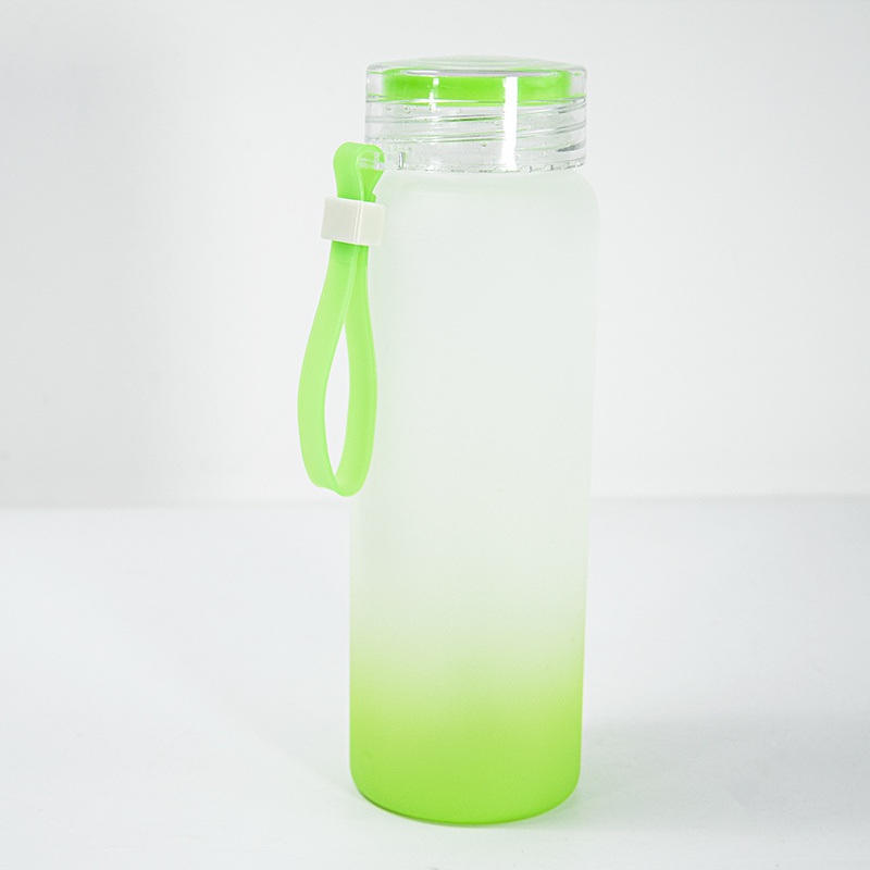 New Designer 500ml Sublimation Blank Colorful Matte Frosted Glass Sublimation Water Bottle – Glass Bottle and Water Glass price