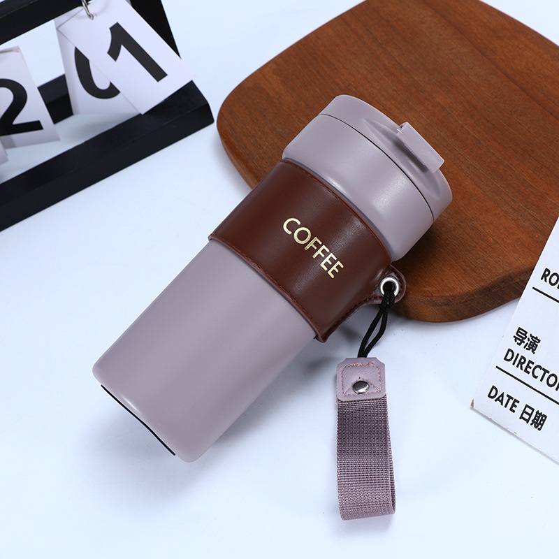 New Product Portable Double Wall Stainless Steel Coffee Tumbler Water Bottle Thermo Cup Business Office Gift Mug with Holster – Travel Mug and Thermal Mug price