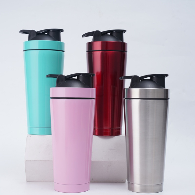 Ready to Ship Brand Custom Insulated Stainless Steel Water Bottle with Stainless Steel Wire Whisk – Custom Shaker Bottle and Insulated Shaker Cup price