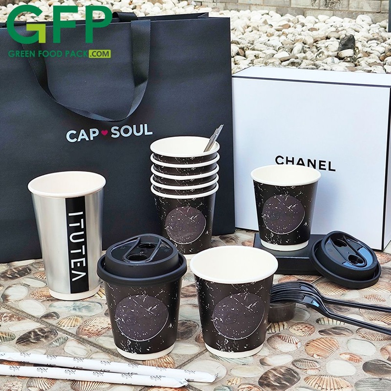 12oz Disposable Double Wall Paper Coffee Cups Custom Logo Double Wall Paper Cup – Paper Cup and Coffee Cup price