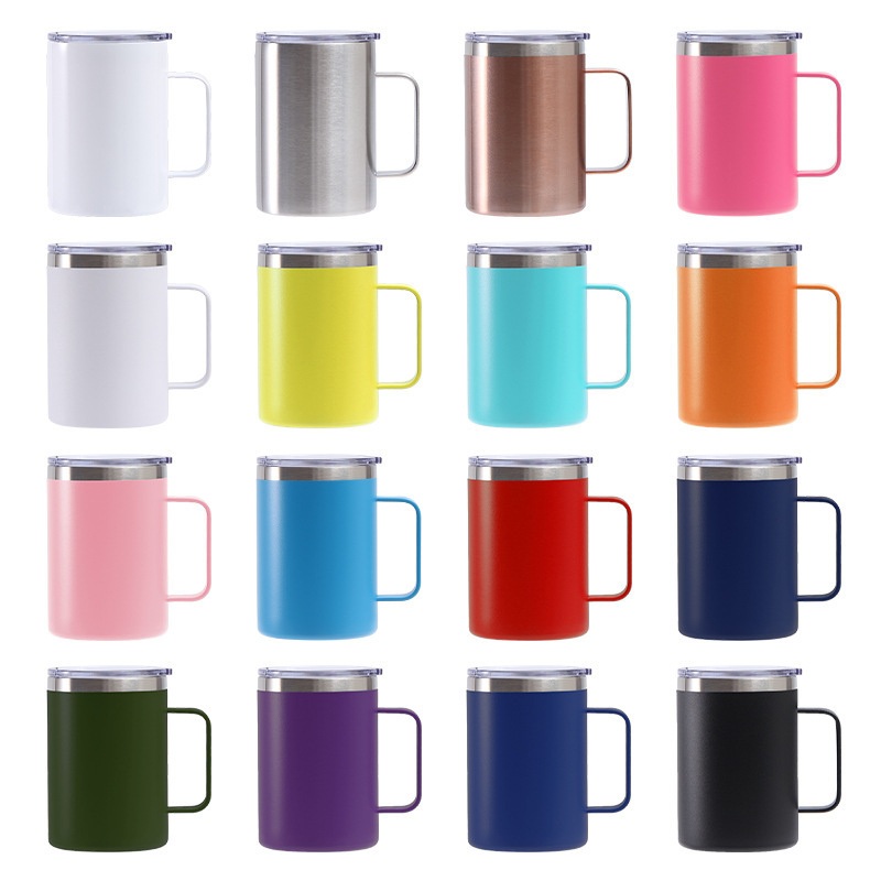 16oz Hot Selling Stainless Steel Vacuum Cup Insulated Metal Tea Coffee Mugs with Handle – Coffee Mug and Stainless Steel Coffee Mug price