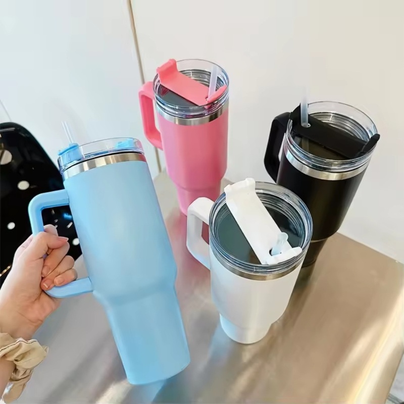 30oz Tumbler with Handle Insulated Water Bottle Stanleyyem Steel Vacuum Cup Reusable Travel Mug Stanleyyem Cup – Water Bottle and Tumbler price