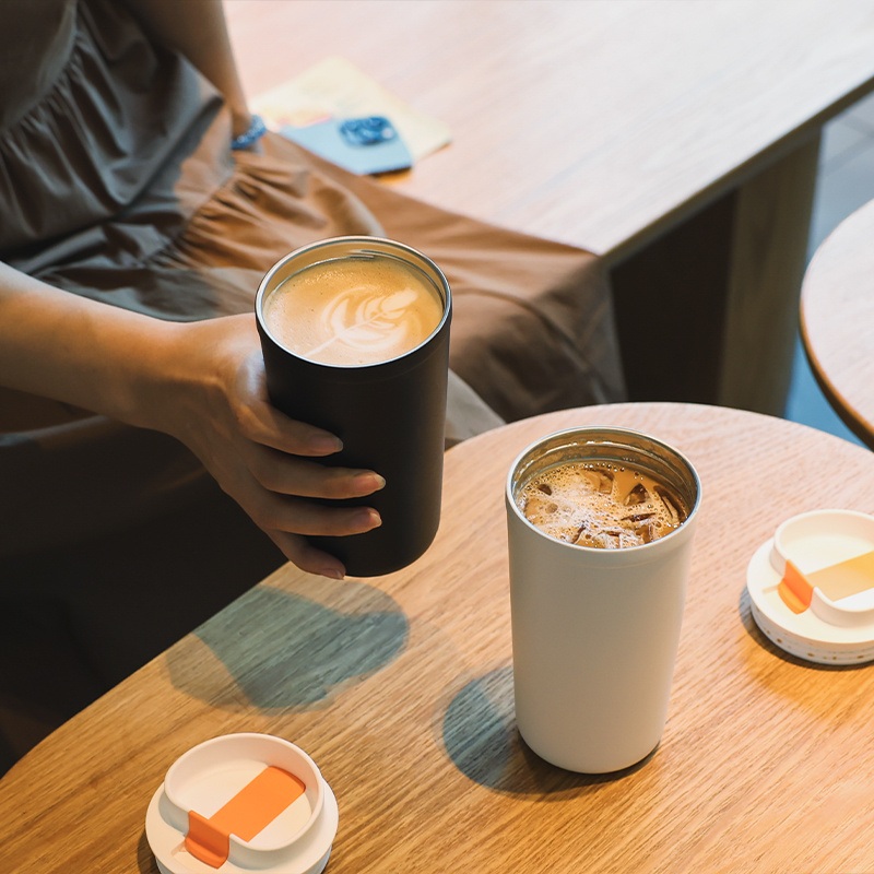 350/500ml Stainless Steel Insulation Coffee Tumbler Coffee Cup with Silicone Ring & Convenient and Easy to Clean – Stainless Steel Water Bottle and Vacuum Flask price
