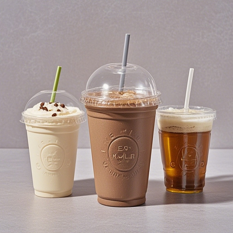 8oz, 10oz, 12oz, 16oz, 20oz, 24oz Hight Quality Clear Water Cup Plastic Cup Bubbles Milk Tea Milk Shake Cup Cold Beverage Iced Coffee Juice Cup with Dome Lid – Take Away Plastic Milk Tea Milk Shake Cup and Disposable Iced Coffee Juice Cup with Dome Lid pr