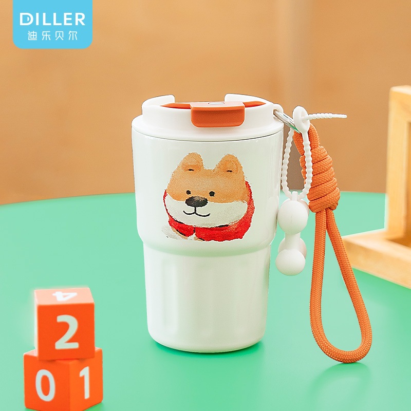 Cartoon Puppy Lightweight Stainless Steel Coffee Mug with Lid – Stainless Steel Coffee Mug and Insulated Water Bottles price