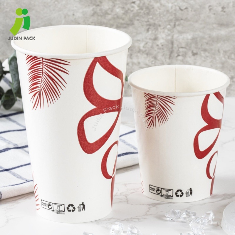 Customized Logo Coffee Cup Printed Eco Friendly Cold Drink Paper Cup Milk Tea – Paper Cup and Disposable Cup price