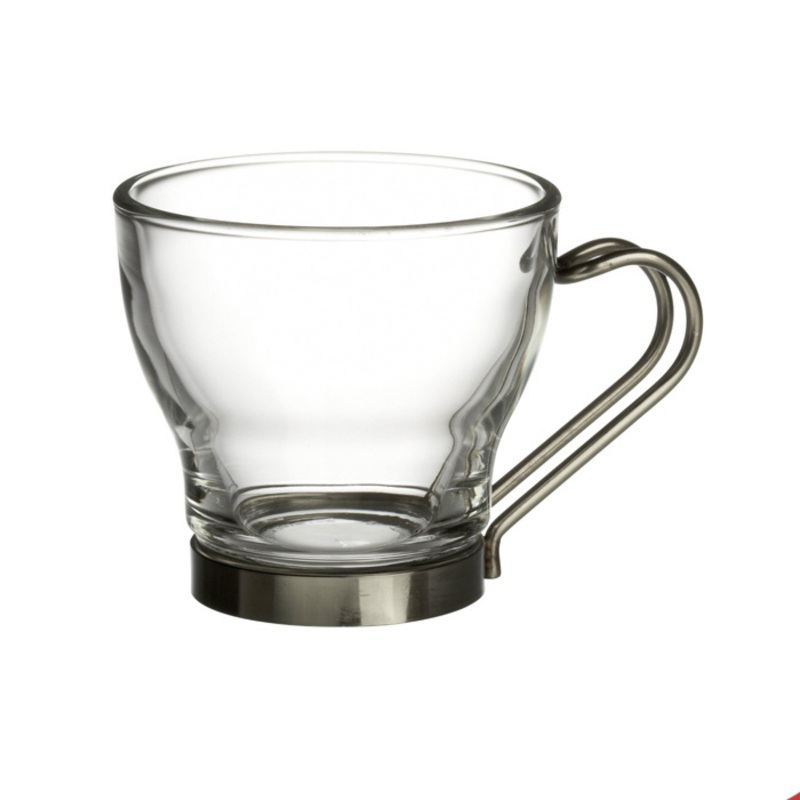 Glass Tea Coffee Cup with Stainless Steel Handle and Metal Holder – Tea Coffee Cup with Stainless Steel Handle and Glass Tea Coffee Cup with Stainless Steel Handle price