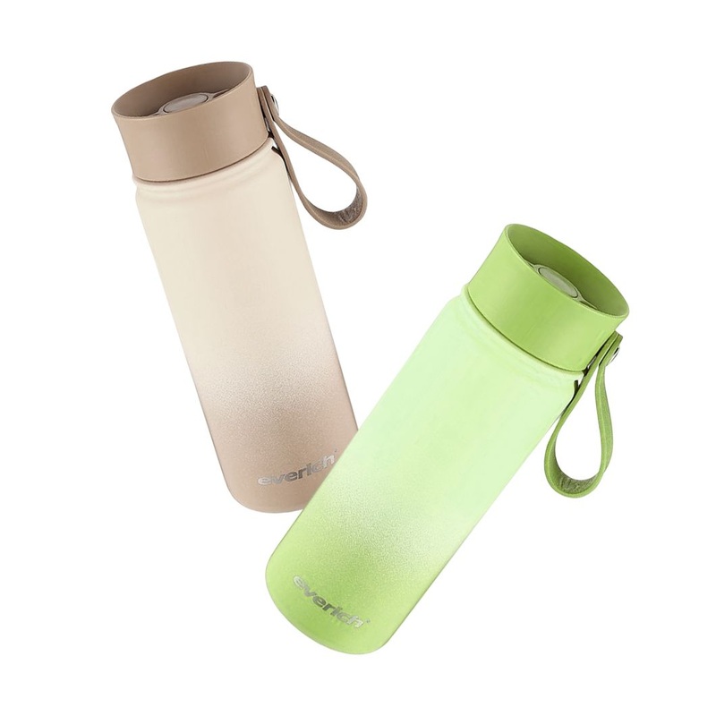High Quality Double Wall Stainless Steel Vacuum Water Bottle with Leather Side Handle – Stainless Steel Water Bottle and Vacuum Flask price