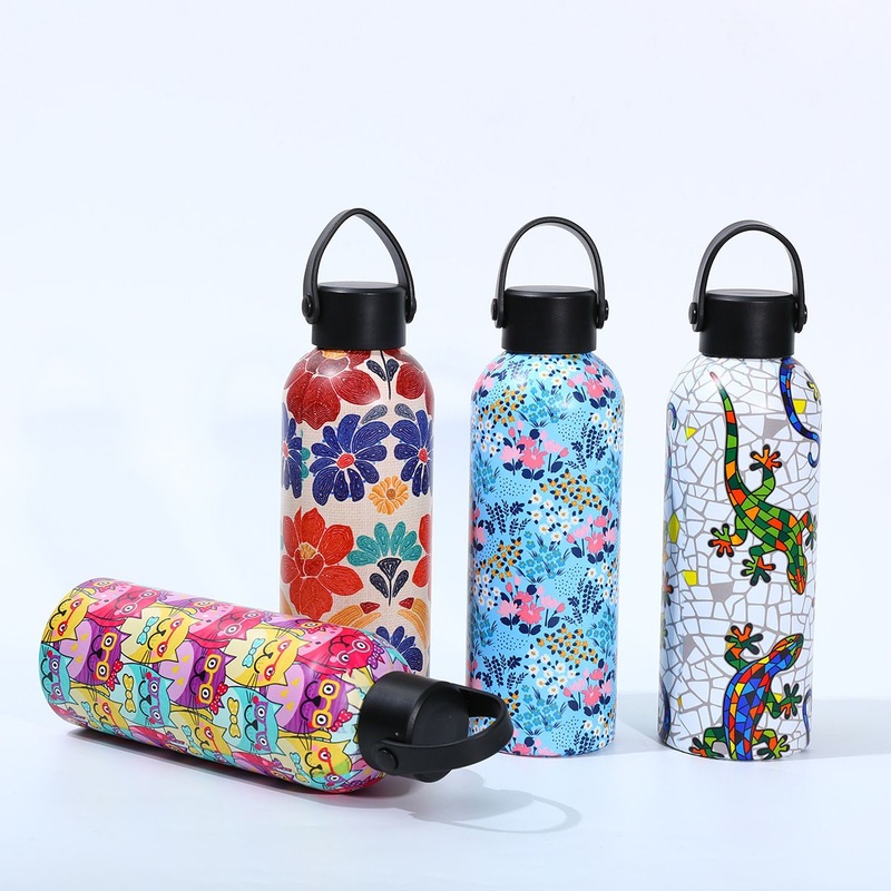 Large Mouth Stainless Steel Sports Mountaineering 3D Printed Colorful Water Pot – Vacuum Flask and Vacuum Cup price