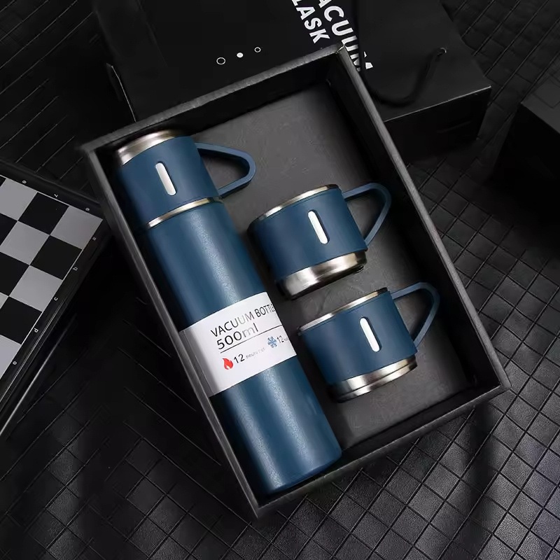 Modern Hot Water Business 304 Insulated Stainless Steel Food Vacuum Flask Travel Thermal Water Bottle Tumbler Cup Mug Gift Set – Stainless Steel Water Bottle and Thermos Water Bottle price