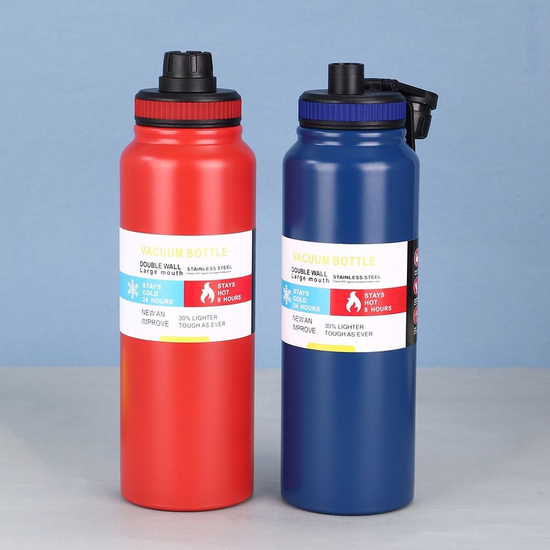 Reusable Drink Gym Water Tumbler Stainless Steel Thermo Thermal Mug Cup Flask Vacuum Sports Bottle with Handle for Camping – Water Bottle and Stainless Steel Bottle price