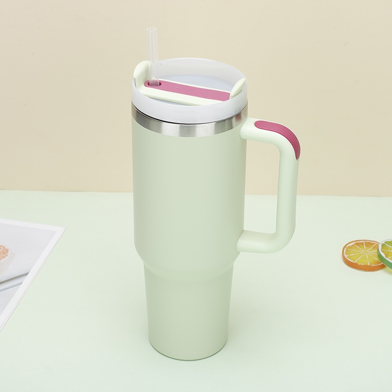 Stainless Steel Vacuum Insulated Cup Car Mounted Large Capacity Straw Ice Cream Cup – Vacuum Flask and Vacuum Cup price