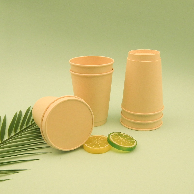 Wm595 8oz Biodegradable Pha PLA Water Based Coating Aqueous Paper Cup Bagasse Bamboo Pulp Double Wall Kraft Paper Cups with Logo for Beverage – Hot Cup and Paper Cup price