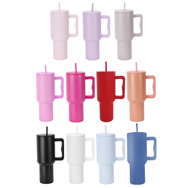 40oz Insulated Reusable Stainless Steel Travel Water Bottle with Handle and Straw Lid Iced Coffee Cup Travel Mug – Adventure Quencher Travel Tumbler 40oz and Adventure Quenche Tumbler price