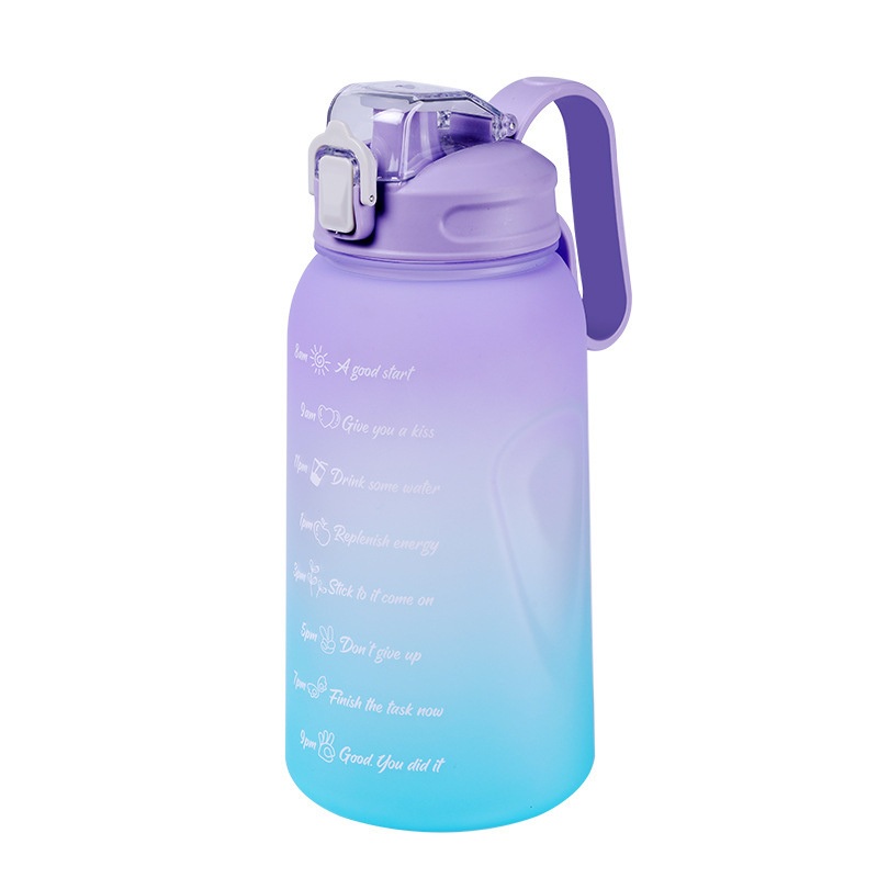 Amazon Top Seller Custom Large BPA Free Plastic 2L Half Gallon Sports Drink Clear Motivational Water Bottle with Time Marker – Sport Water Bottle and Motivational Water Bottle price