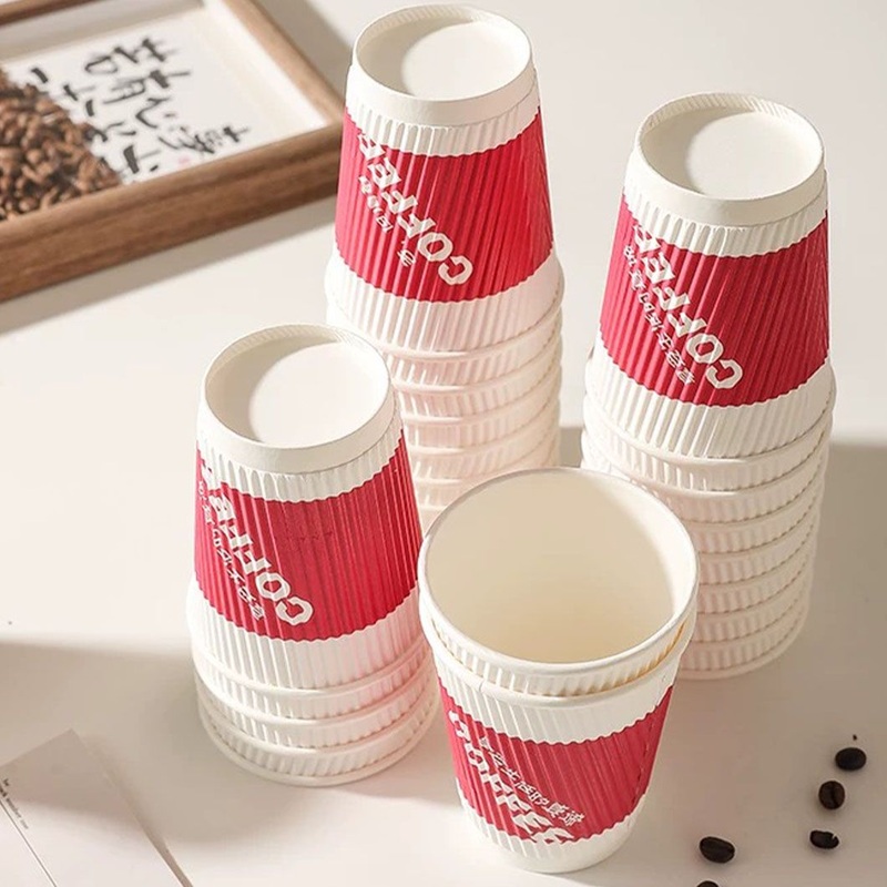Biodegradable Compostable 8oz 12oz 16oz Takeaway Paper Cup Custom Mystery Gift White Black Double Wall Paper Cup with Lid – Paper Insulated Cups and Hot Coffee Cups price