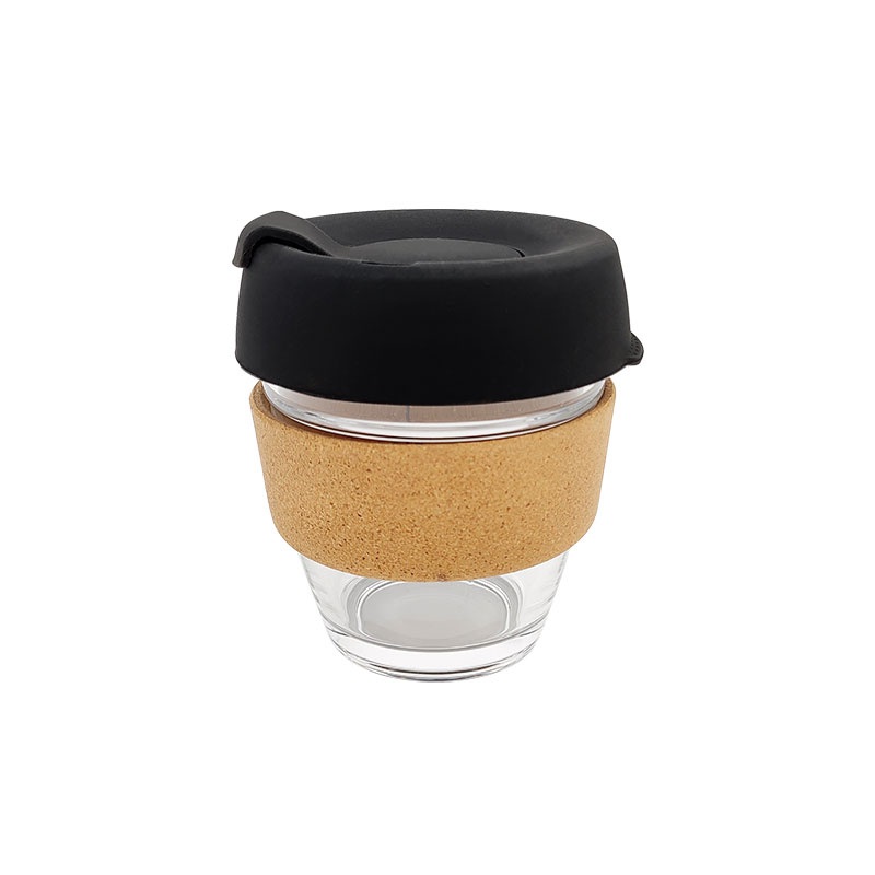 BPA Free 350ml Reusable Cute Mug with Cork Reusable Glass Coffee – Cork Container and Cork Holder price