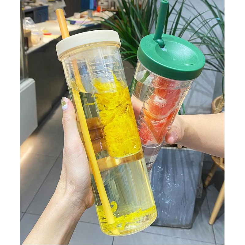 BPA Free 500ml 700ml Filter Fruit Tea Tumbler Water Bottle Outdoor Plastic Water Bottle with Straw Long Infuser – BPA Free 500ml 700ml Water Bottle and Water Bottle with Lids price