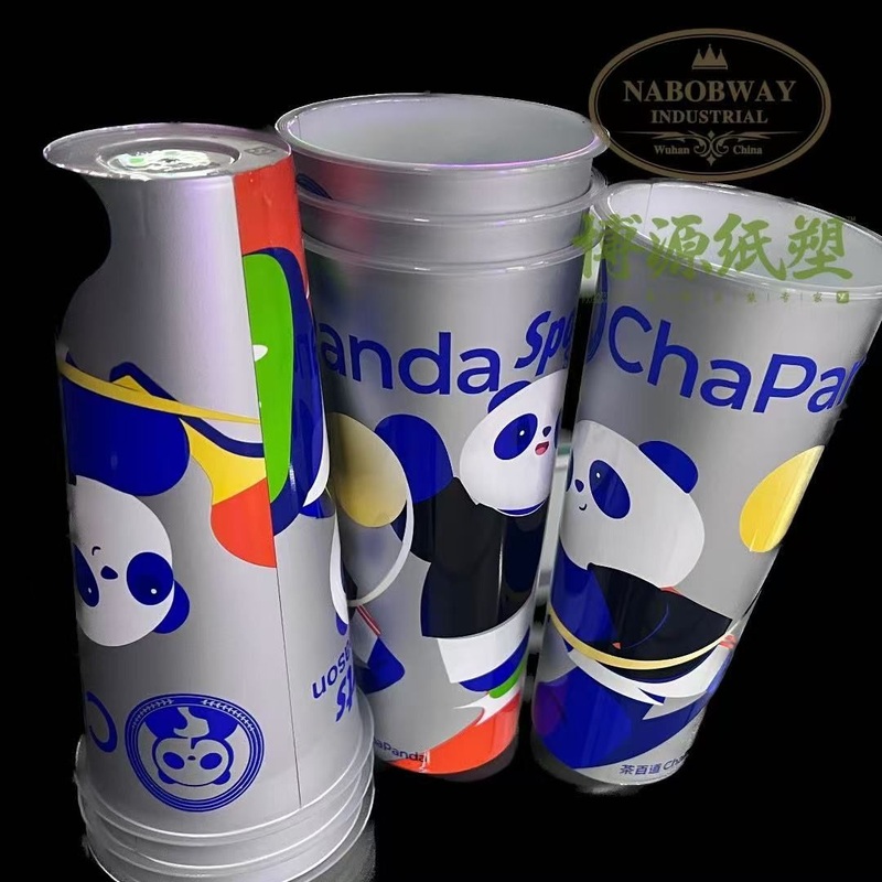 Customized Hard Slim Small Big Size Cup 300-1200ml Eco Friendly PP Coated Striped Disposable Plastic Beverage Juice Babo Tea Milk Shake Cups – Eco PP Coated Disposable Plastic Beverage Babo and Disposable Plastic Milk Shake Cups price