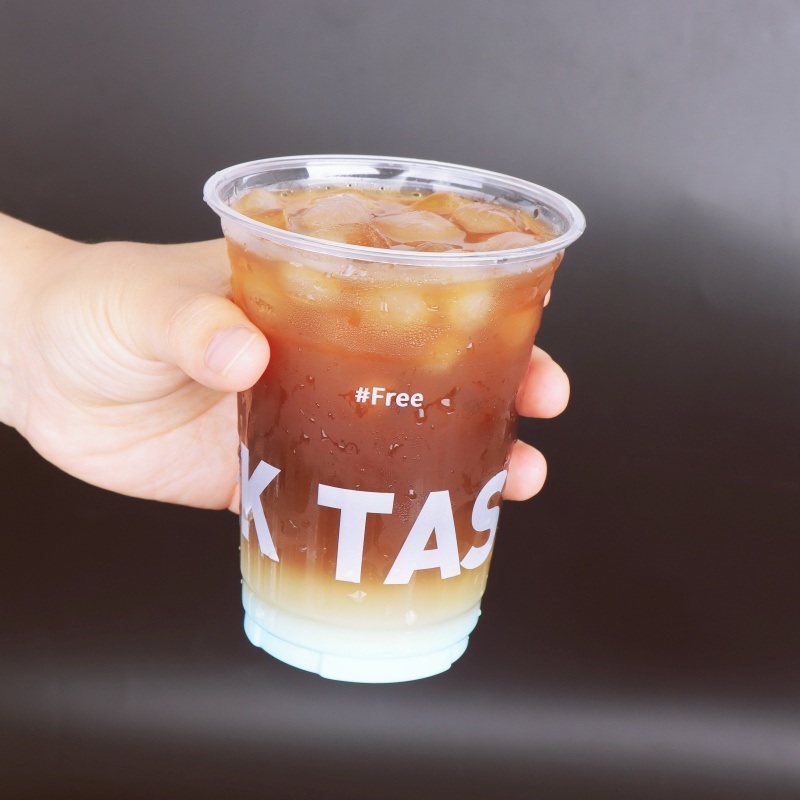 Customized Logo Clear Pet Disposable Milk Tea Ice Coffee Plastic Cup with Lid – Cup and Pet Cup price