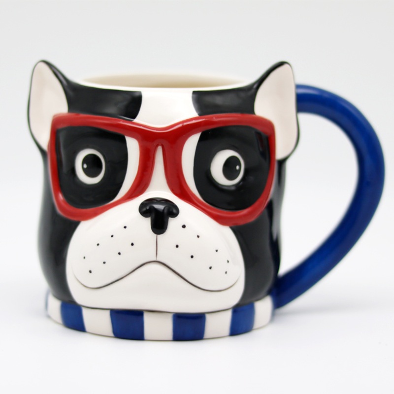 Cute Dog Mug 3D Animal Face Cup Ceramic Mug – Cute Ceramic Water Mug and Ceramic Coffee Mugs price