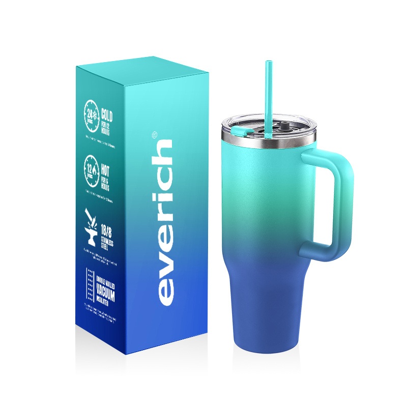 Everich Gym 18 8 Stainless Steel Vacuum Thermo 40oz Stainless Steel Tumbler with Straw Lid – Stainless Steel Tumbler and Water Bottle price
