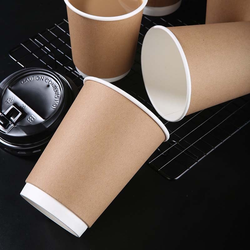 Packaging Upgrade High Compressive Strength Kraft Double Wall Latte Paper Cup – Kraft Paper Cup and Hot Coffee Paper Cup price