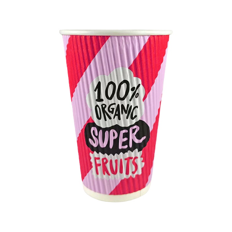 Ripple Wall Kraft Paper Cups Sun Paper Inner Kraft Outer Curragated Surface Durable and Stylish Cups – Disposablel Paper Cup and Ripple Paper Cup price