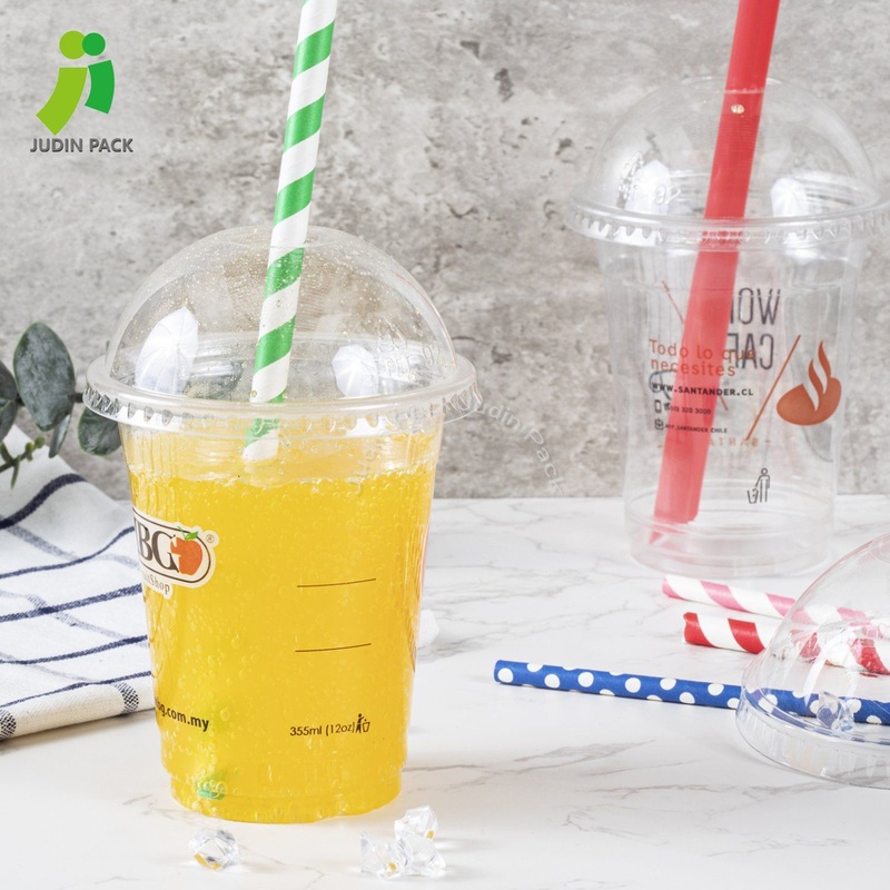 Transparent Pet Plastic Cup with Lid for Drink Use – Paper Cup and Pet Cup price