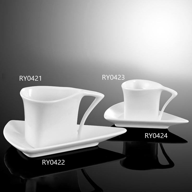 Wholesale Porcelain Ceramic Coffee Cup Set with Handle – Porcelain Cup and Porcelain Cups price