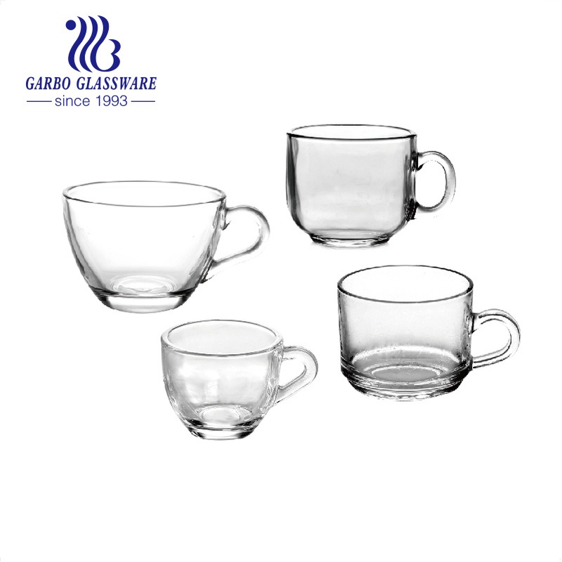 Wholesale Ready to Ship Small Coffee Glass Mug with Handle – Glass Mug and Coffee Glass price