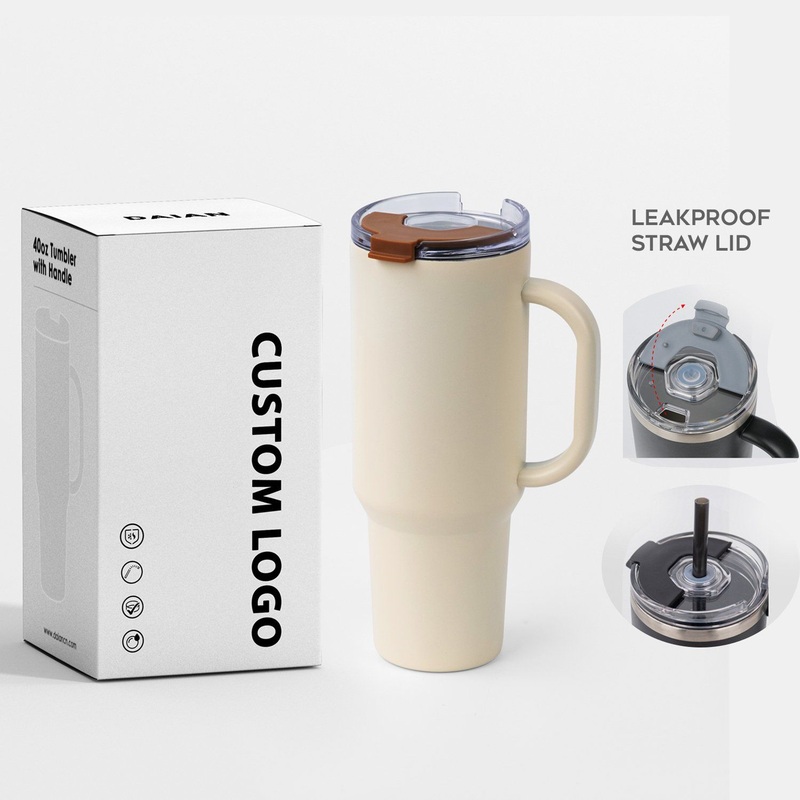 40oz Water Tumbler Bottles Custom Thermal Steel Tumbler Vacuum Mug Metal Tumbler with Straw – Tumbler and 40oz Tumbler with Handle price