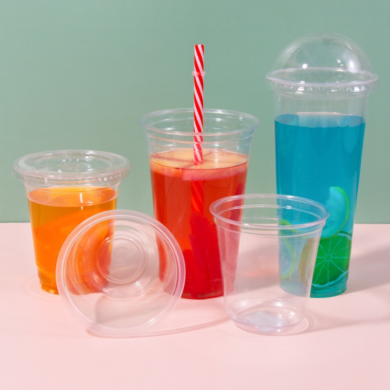 Customized Hot Drink Packing 14 Oz Pet Plastic Cup with Lid – Plastic Cups and Plastic Cups with Lids price
