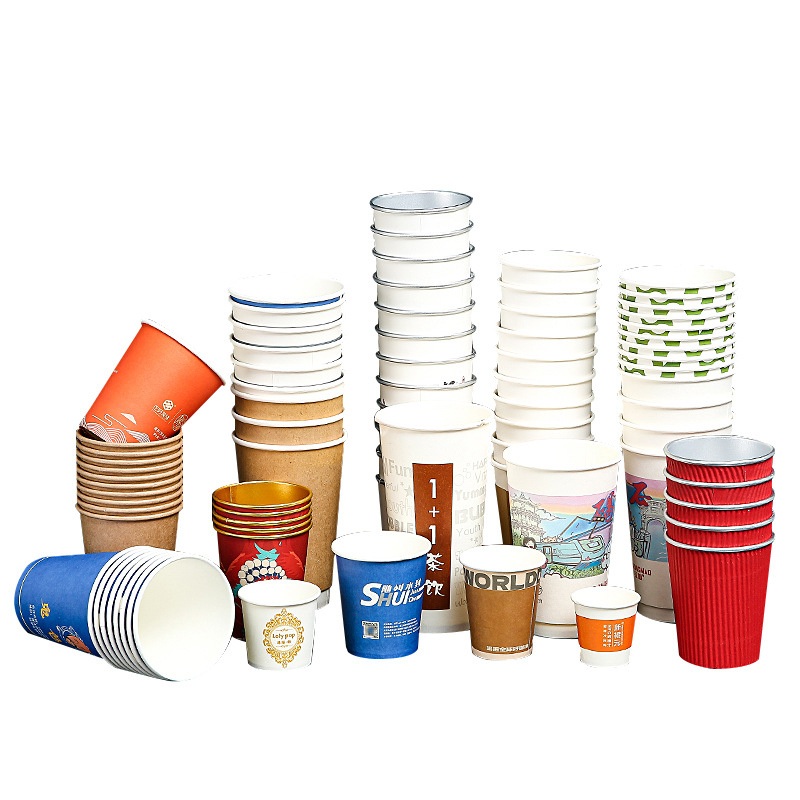 Disposable Double Wall Paper Cup for Hot Drink Custom Logo Accept 8/12/16/20oz Paper Cup for Coffee Cup and Hot Drinks – PLA Laminated Cups and Paper Cups price