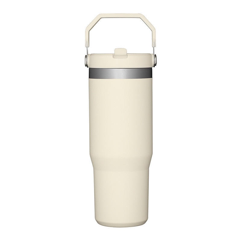New Arrival 30oz Coffee Travel Mug Thermal Cup 30o Matte Flip Straw Stainless Steel Tumbler with Handle – Insulated Mugs and Drink Mugs price